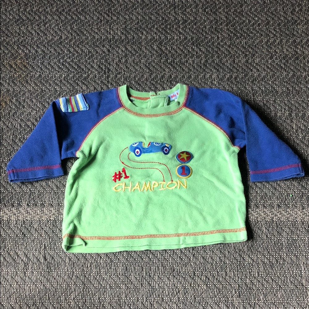 Champion Green and Blue Racing Crewneck for Kids